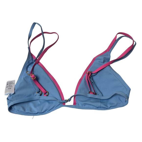 L*SPACE Finneas Bikini Top Aura Bubble Gum Triangle Layered Look Large NEW - Picture 6 of 9